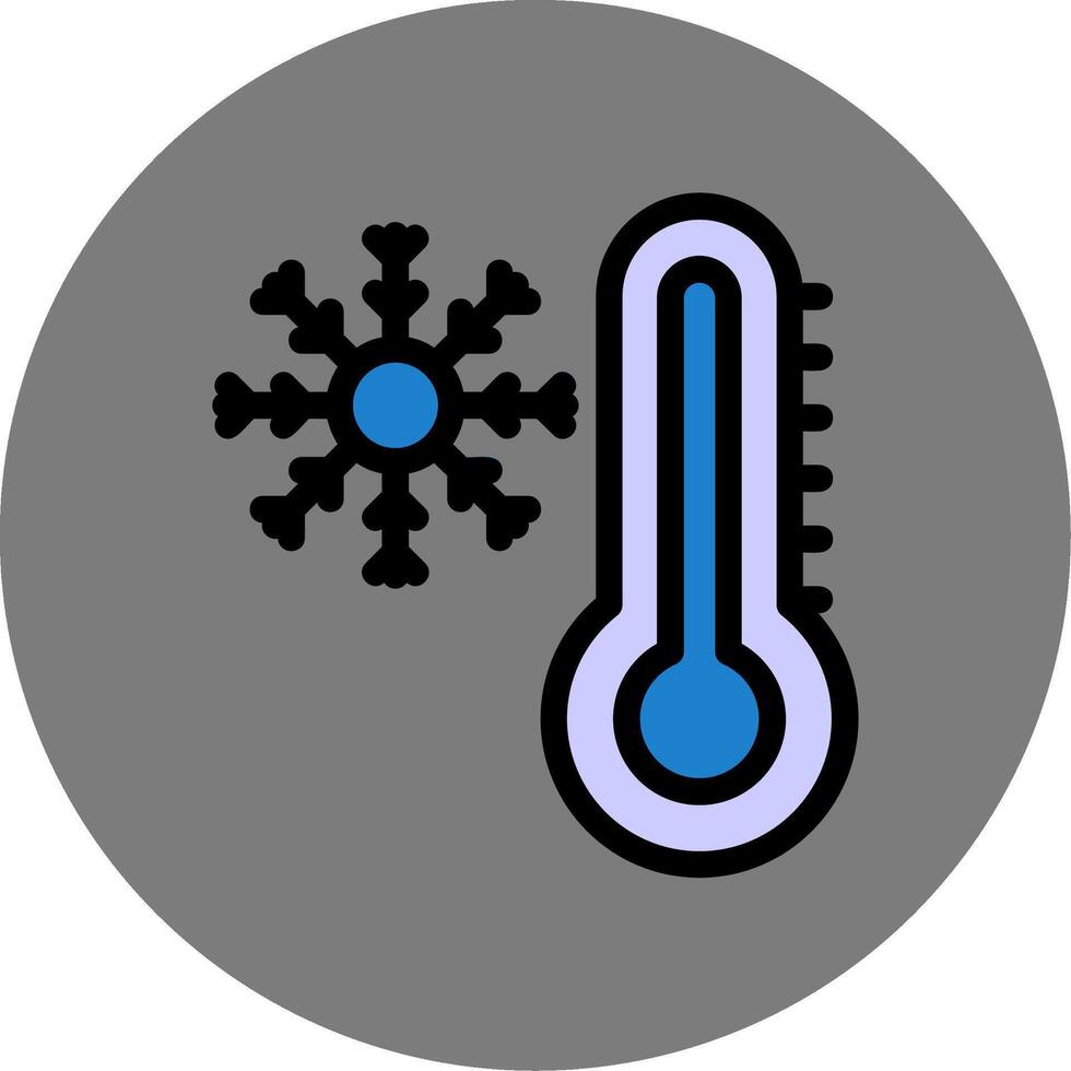 Temperature Colorful Icon Icon vector