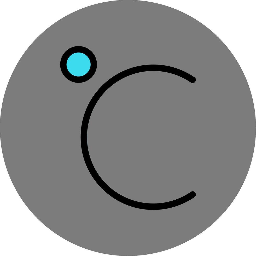 Celsius Colorful Icon Icon vector