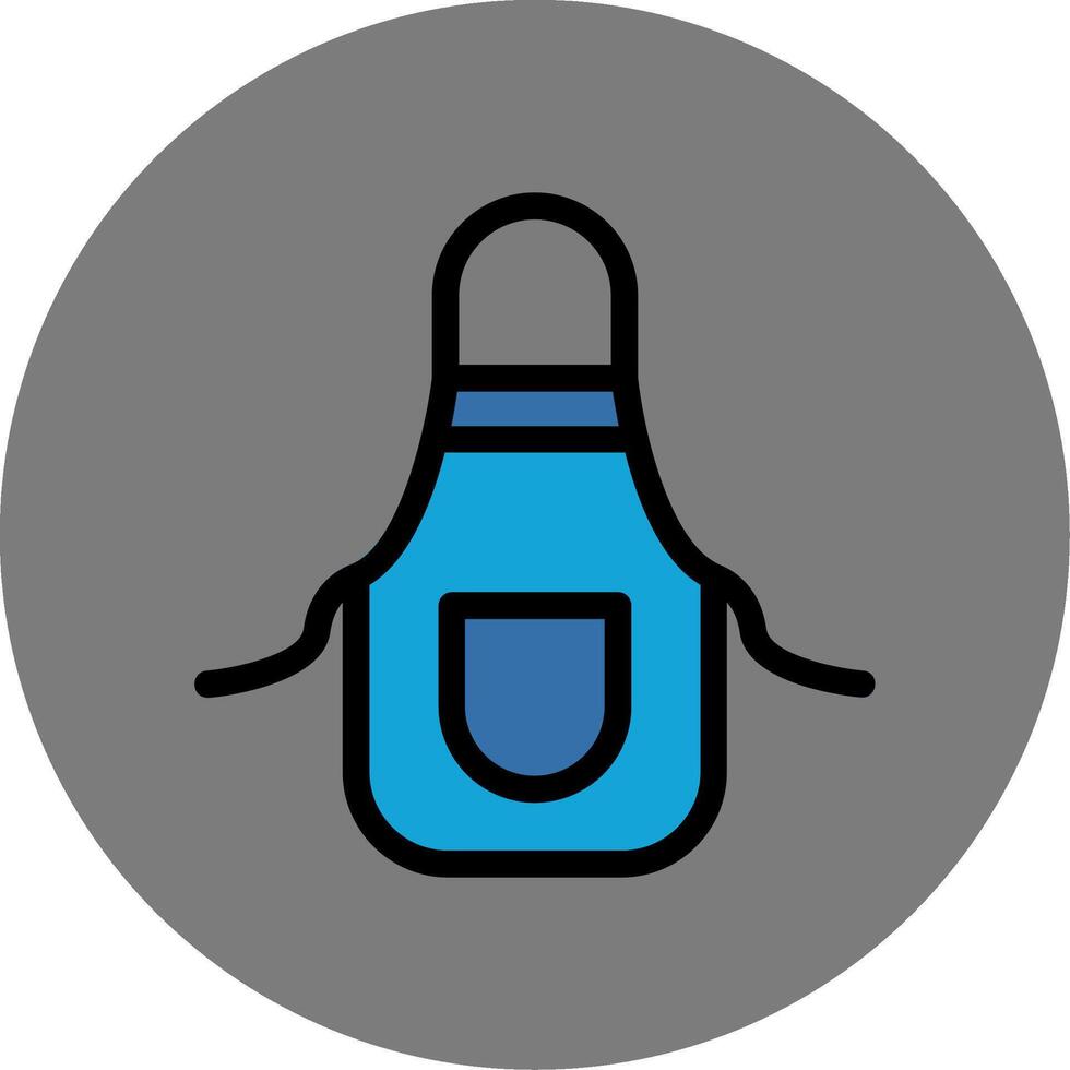 Apron Colorful Icon Icon vector