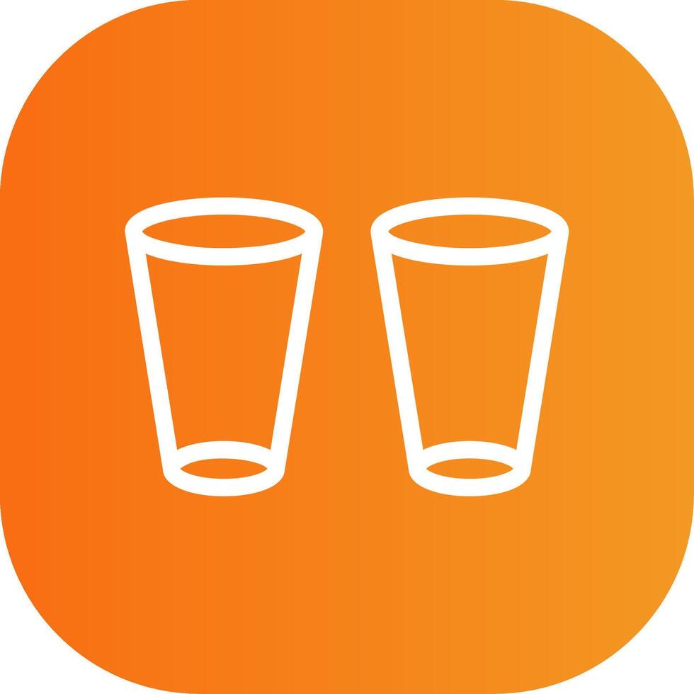 Glasses Colorful Icon Icon vector