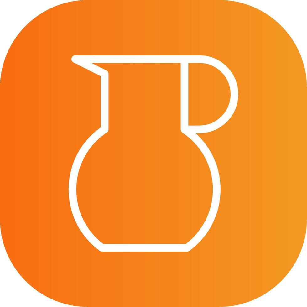 Jug Colorful Icon Icon vector