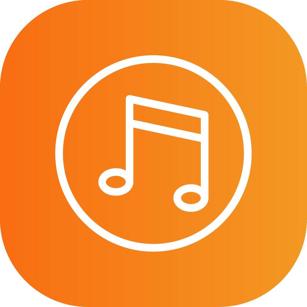 Musical Note Colorful Icon Icon vector
