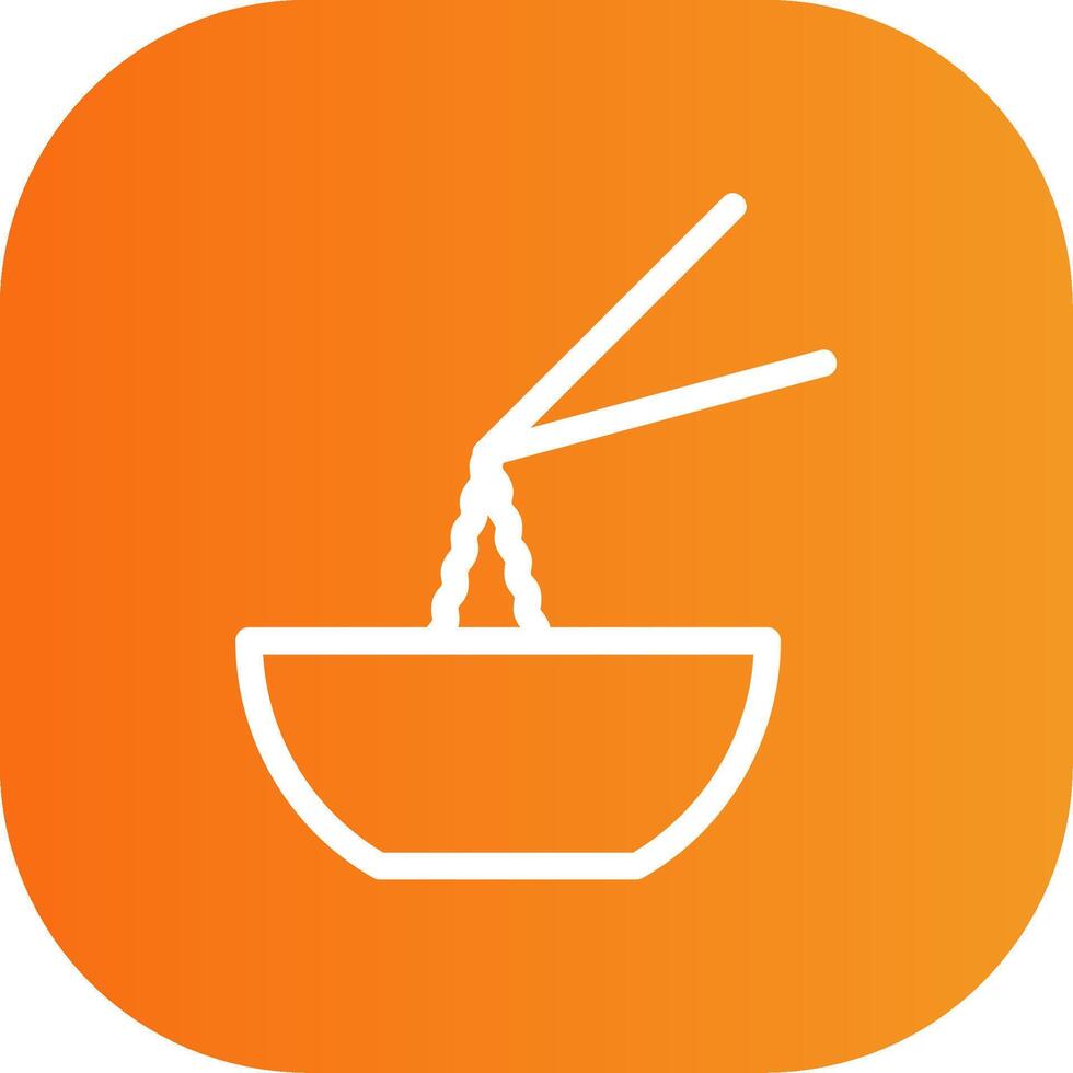 Noodles Colorful Icon Icon vector