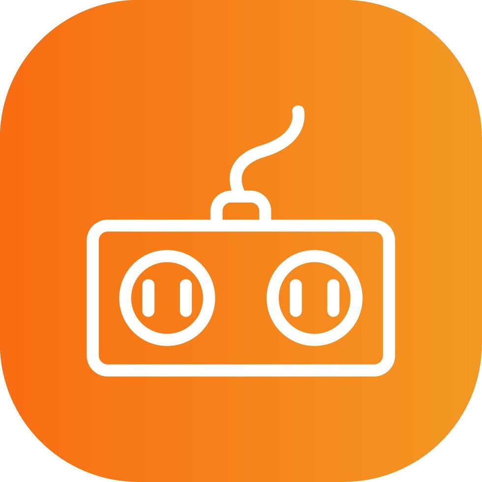 Power Socket Colorful Icon Icon vector