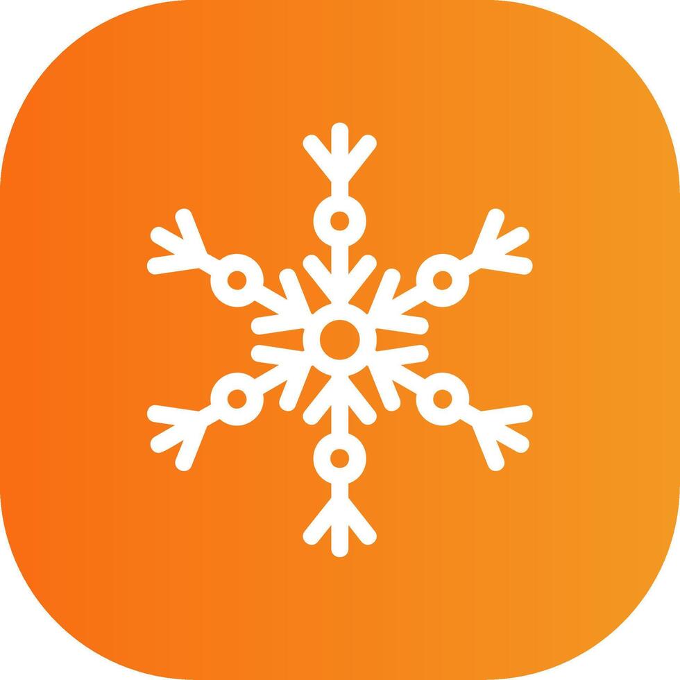 Snow Flake Colorful Icon Icon vector