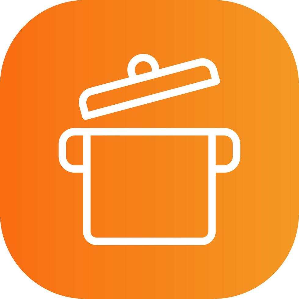 Cooking Pot Colorful Icon Icon vector