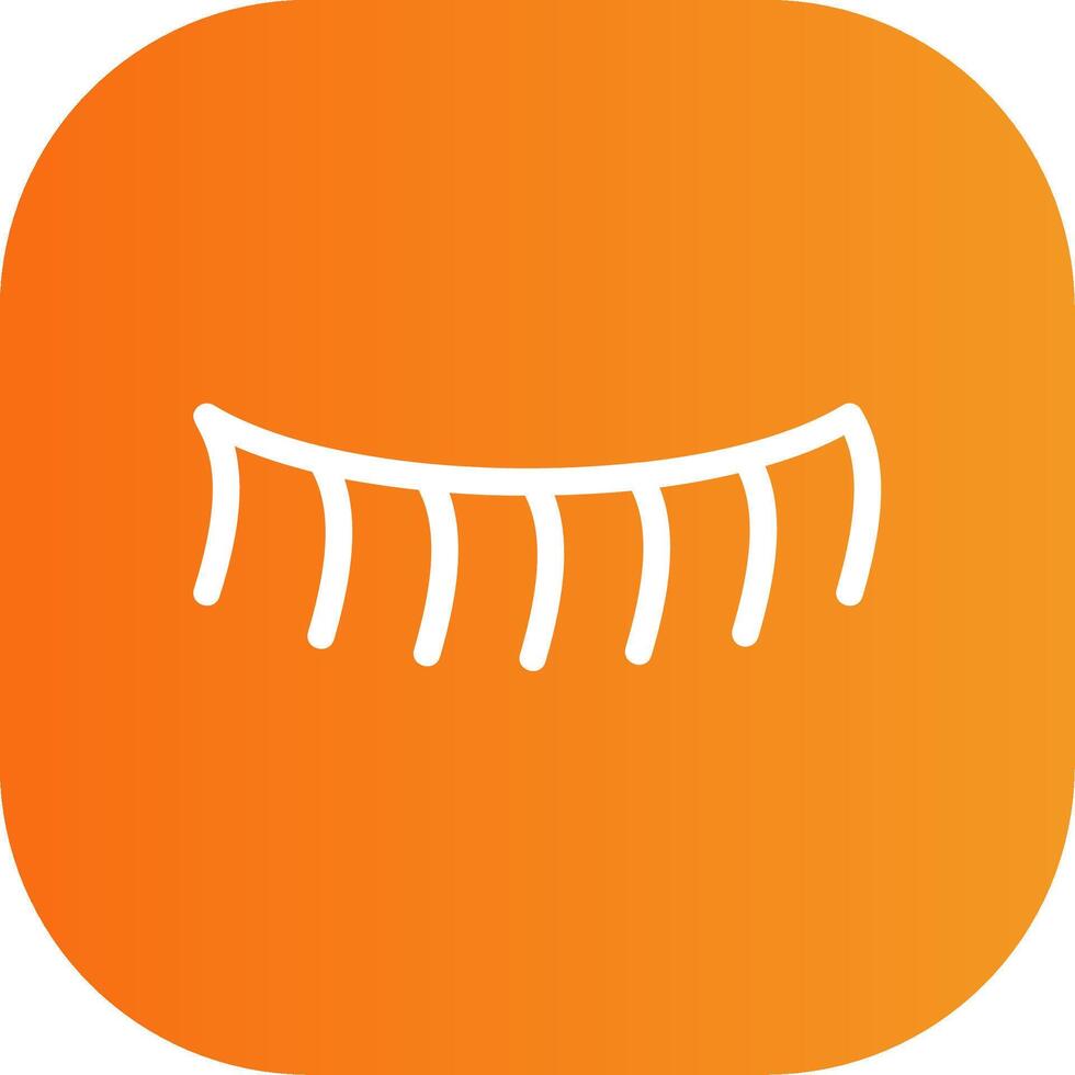 Eyelash Colorful Icon Icon vector