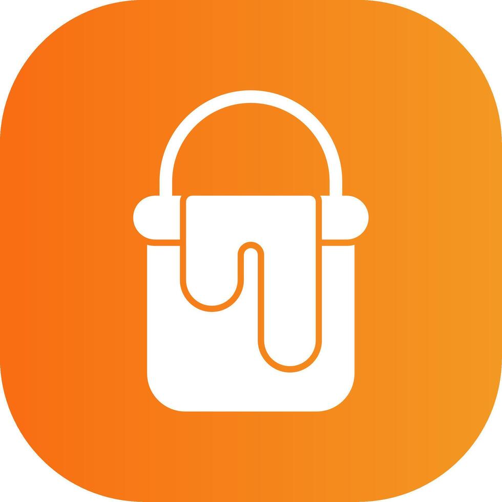 Paint Bucket Colorful Icon Icon vector