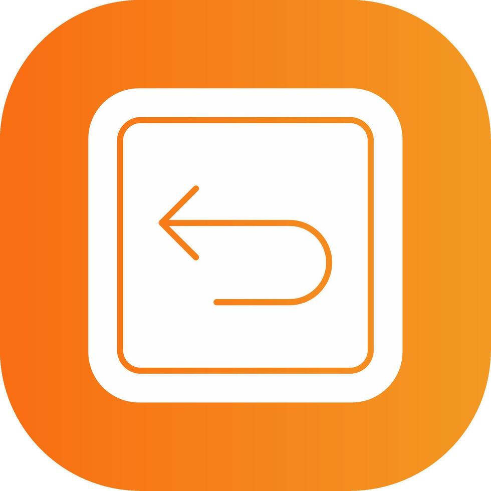 Back Colorful Icon Icon vector