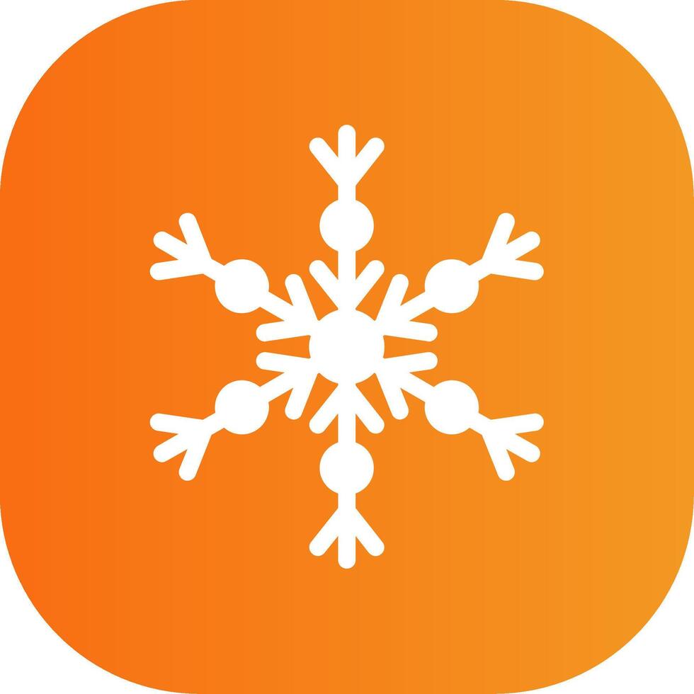 Snow Flake Colorful Icon Icon vector
