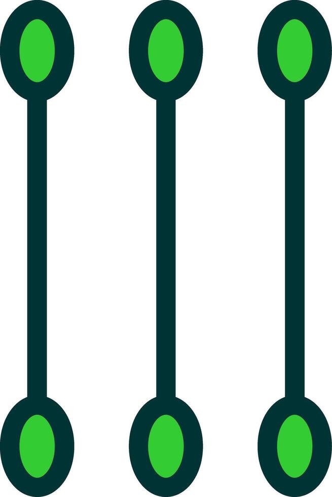 Cotton Swab Colorful Icon Icon vector