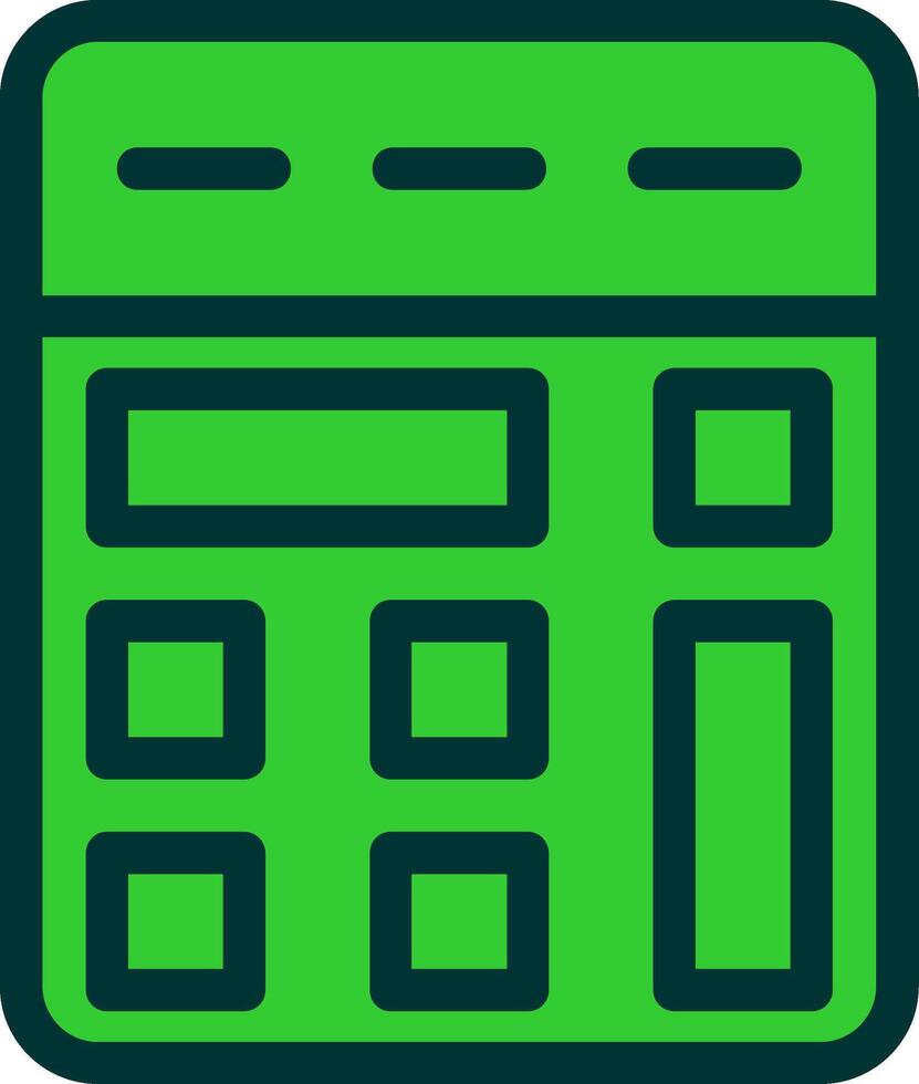 Calculator Colorful Icon Icon vector