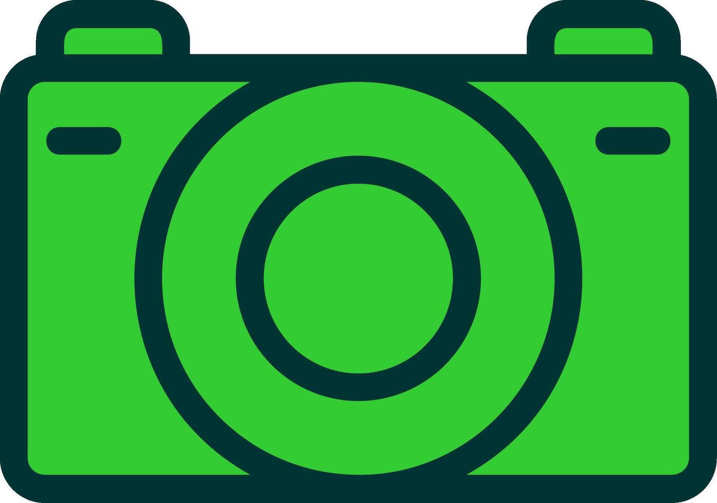 Camera Colorful Icon Icon vector