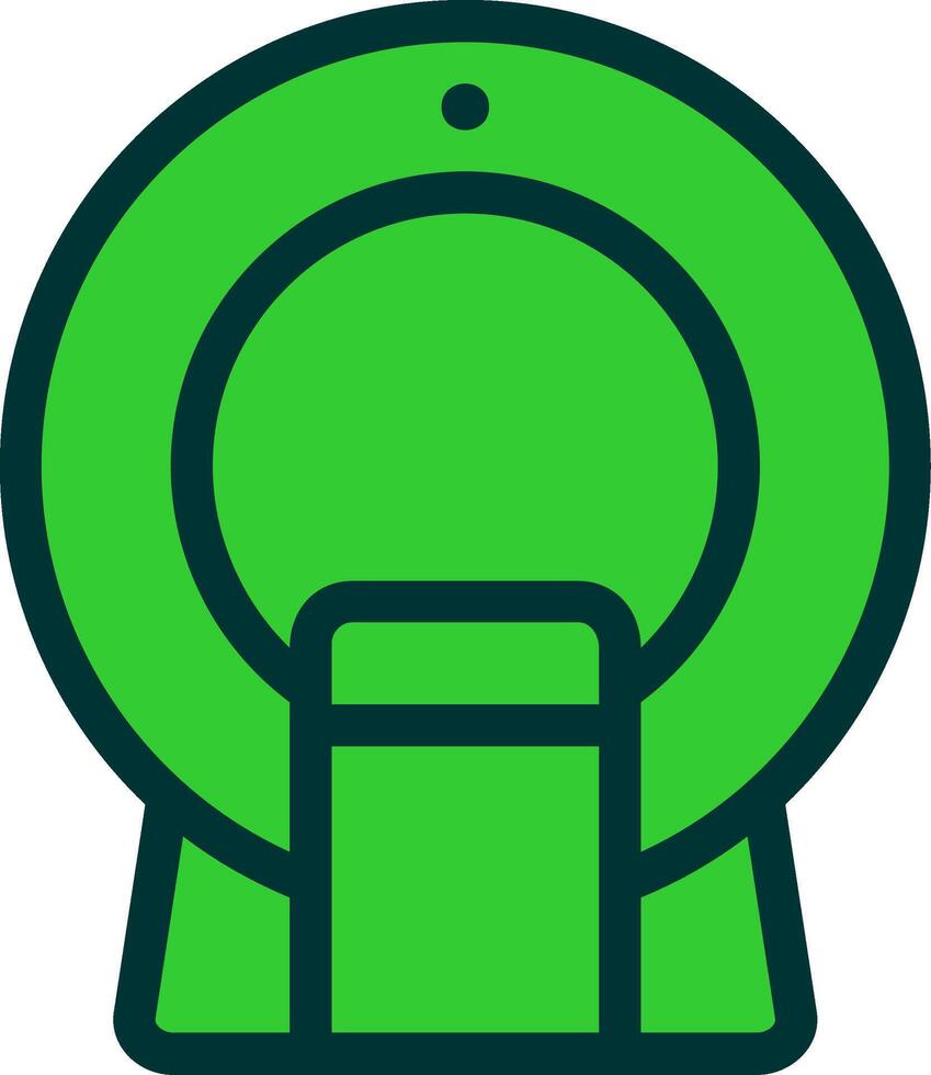 Ct Scan Colorful Icon Icon vector