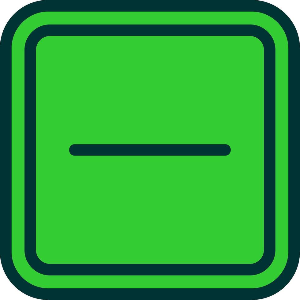 Minus Colorful Icon Icon vector