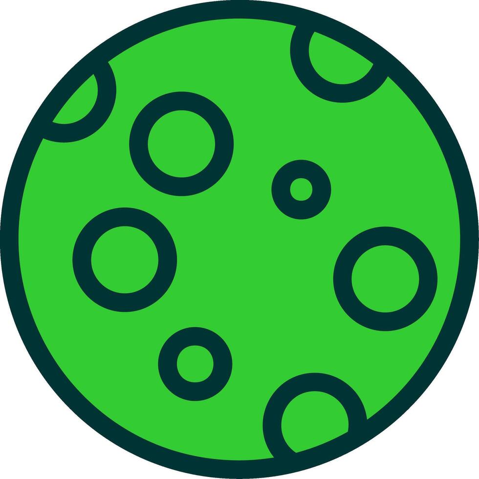 Moon Colorful Icon Icon vector