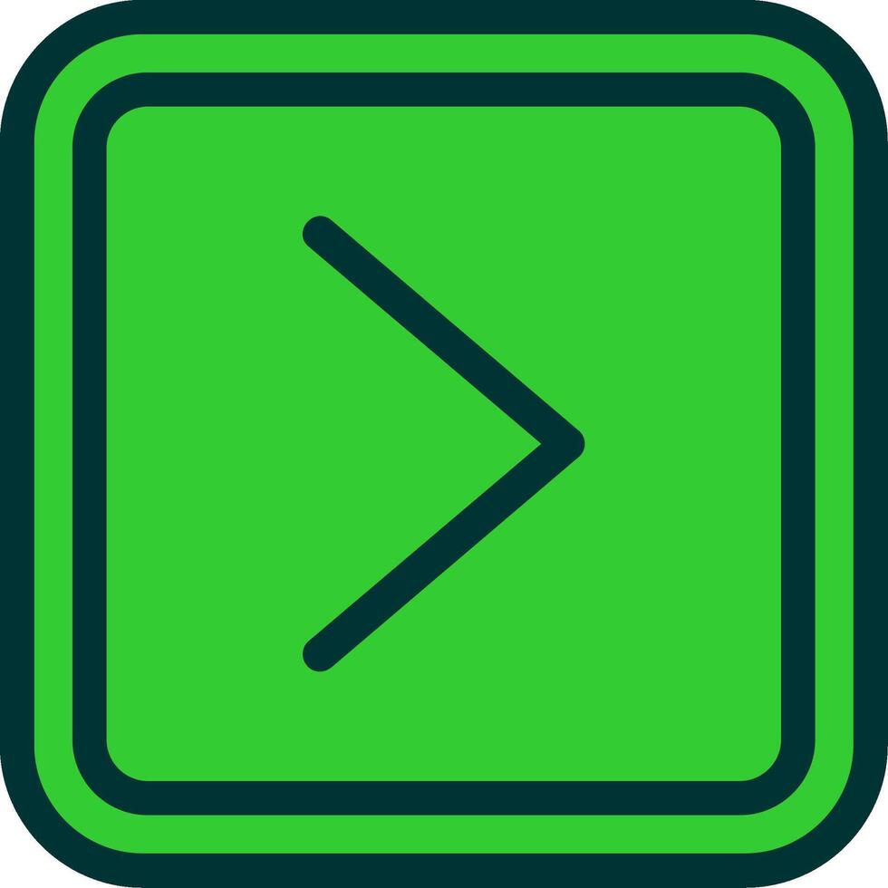Right Colorful Icon Icon vector