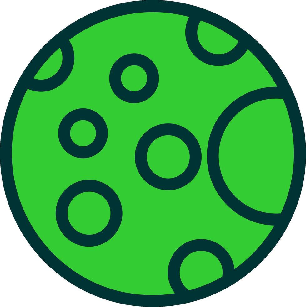 Full Moon Colorful Icon Icon vector