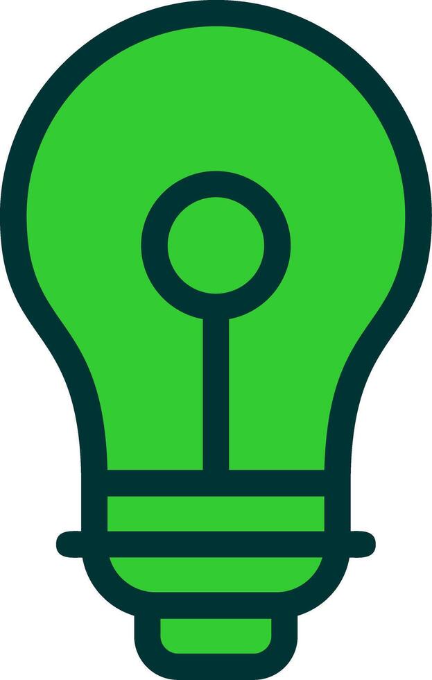Bulb Colorful Icon Icon vector