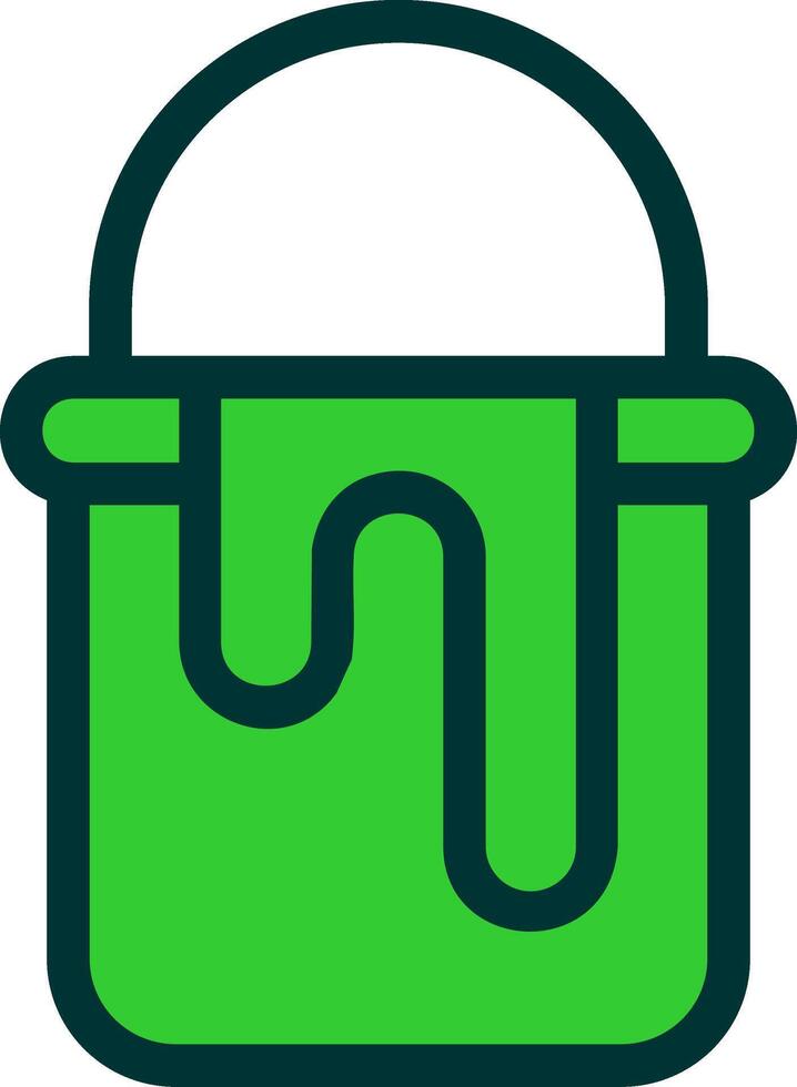 Paint Bucket Colorful Icon Icon vector