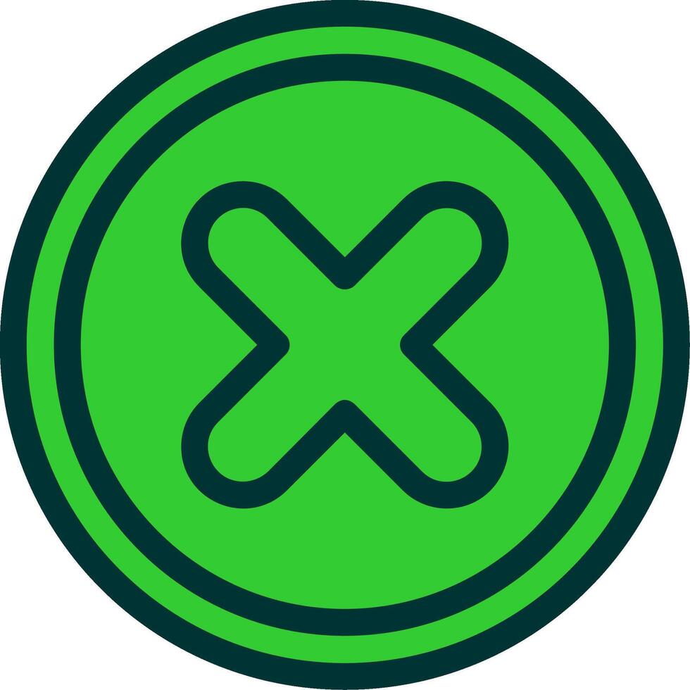 Cancel Colorful Icon Icon vector
