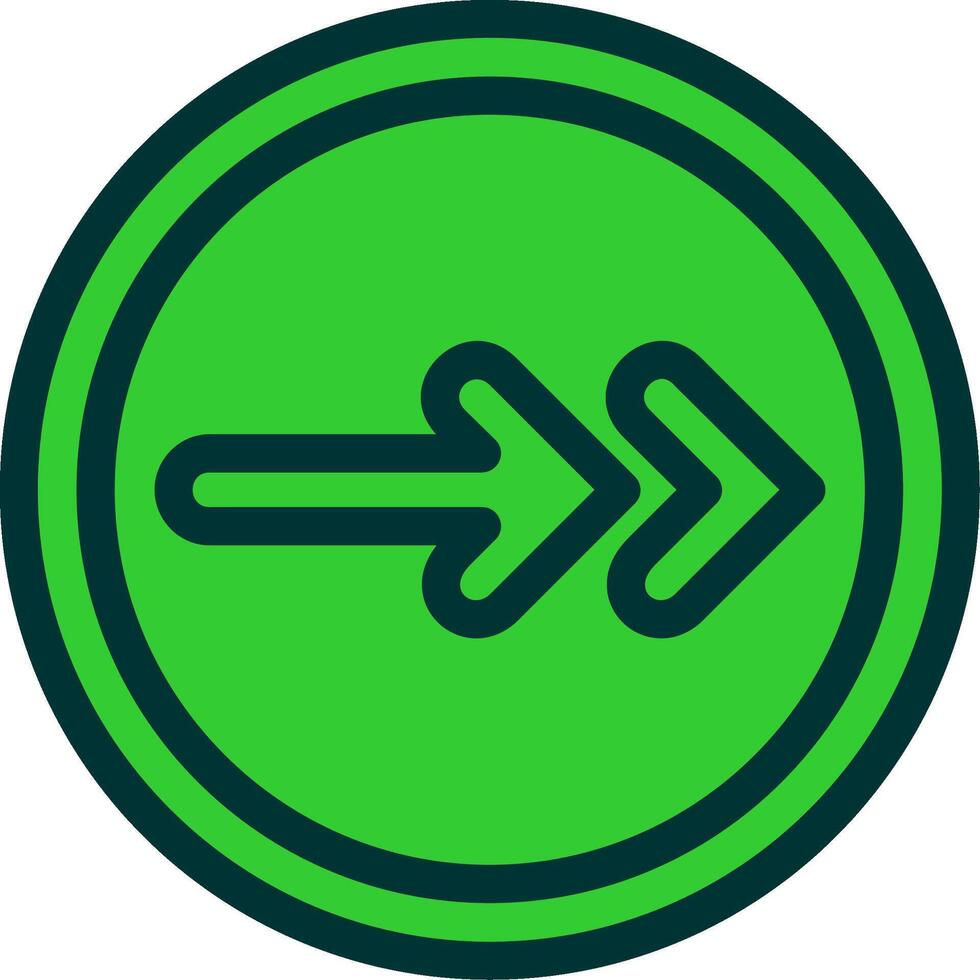 Next Colorful Icon Icon vector