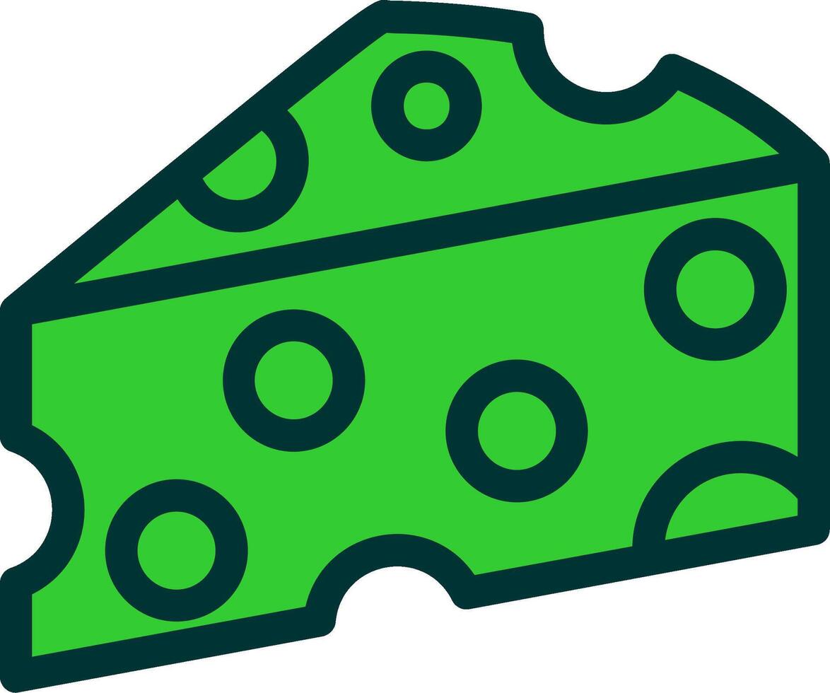 Cheez Colorful Icon Icon vector