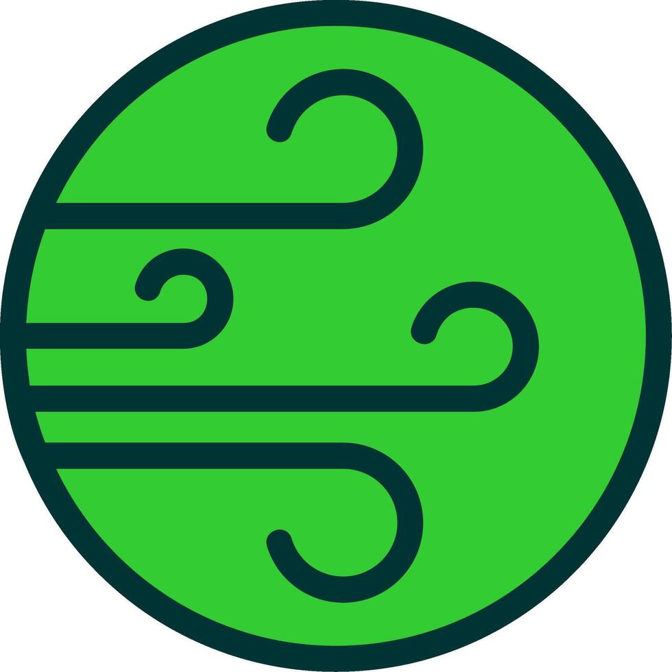 Wind Colorful Icon Icon vector