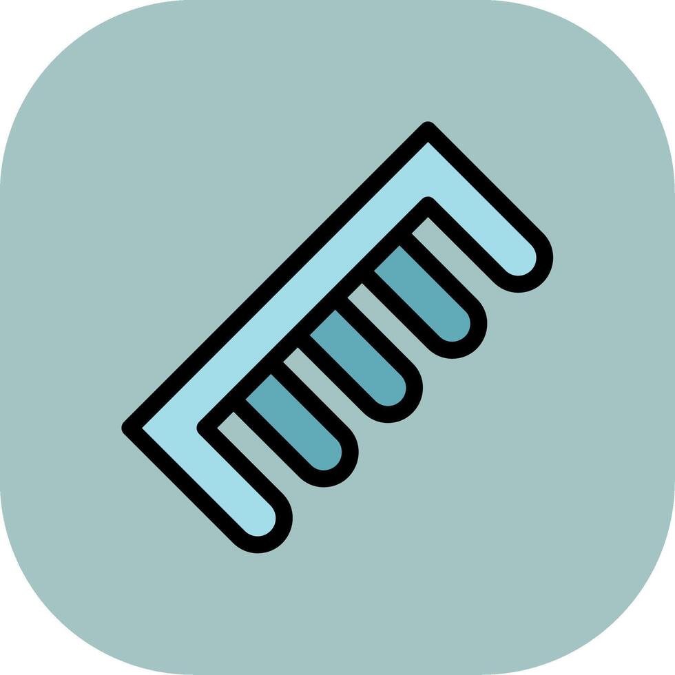 Comb Colorful Icon Icon vector