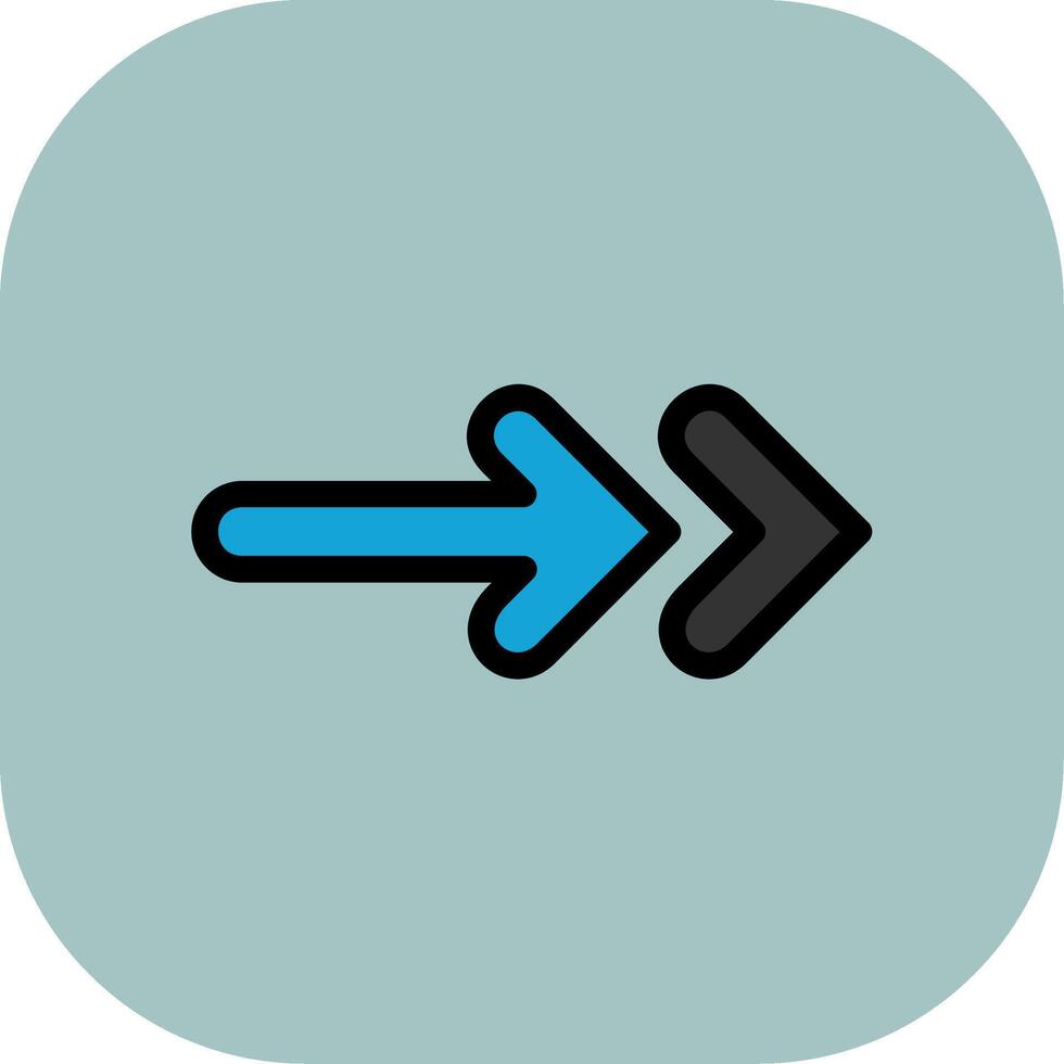Next Colorful Icon Icon vector