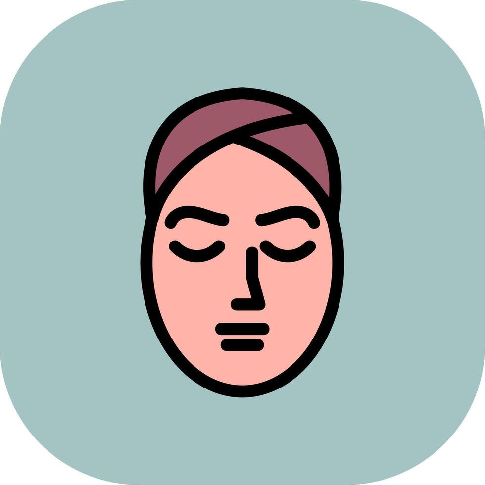 Face Treatment Colorful Icon Icon vector