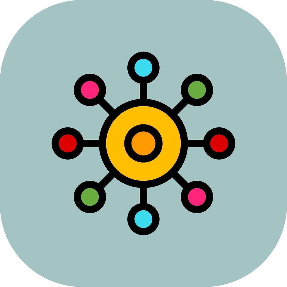 Share Colorful Icon Icon vector