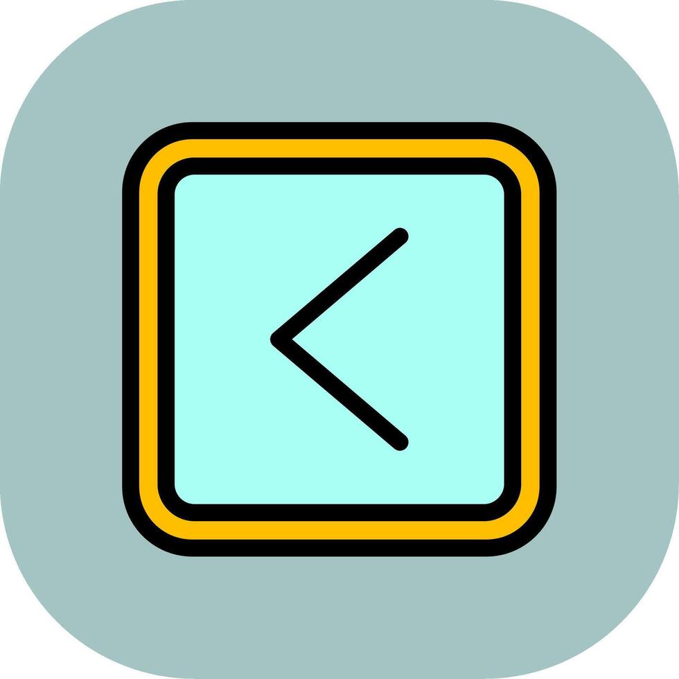 Left Colorful Icon Icon vector