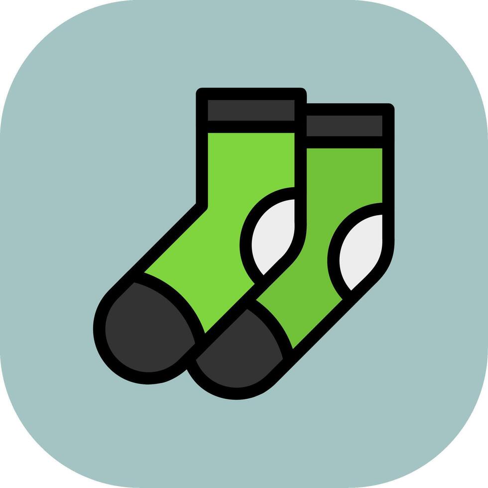 Socks Colorful Icon Icon vector