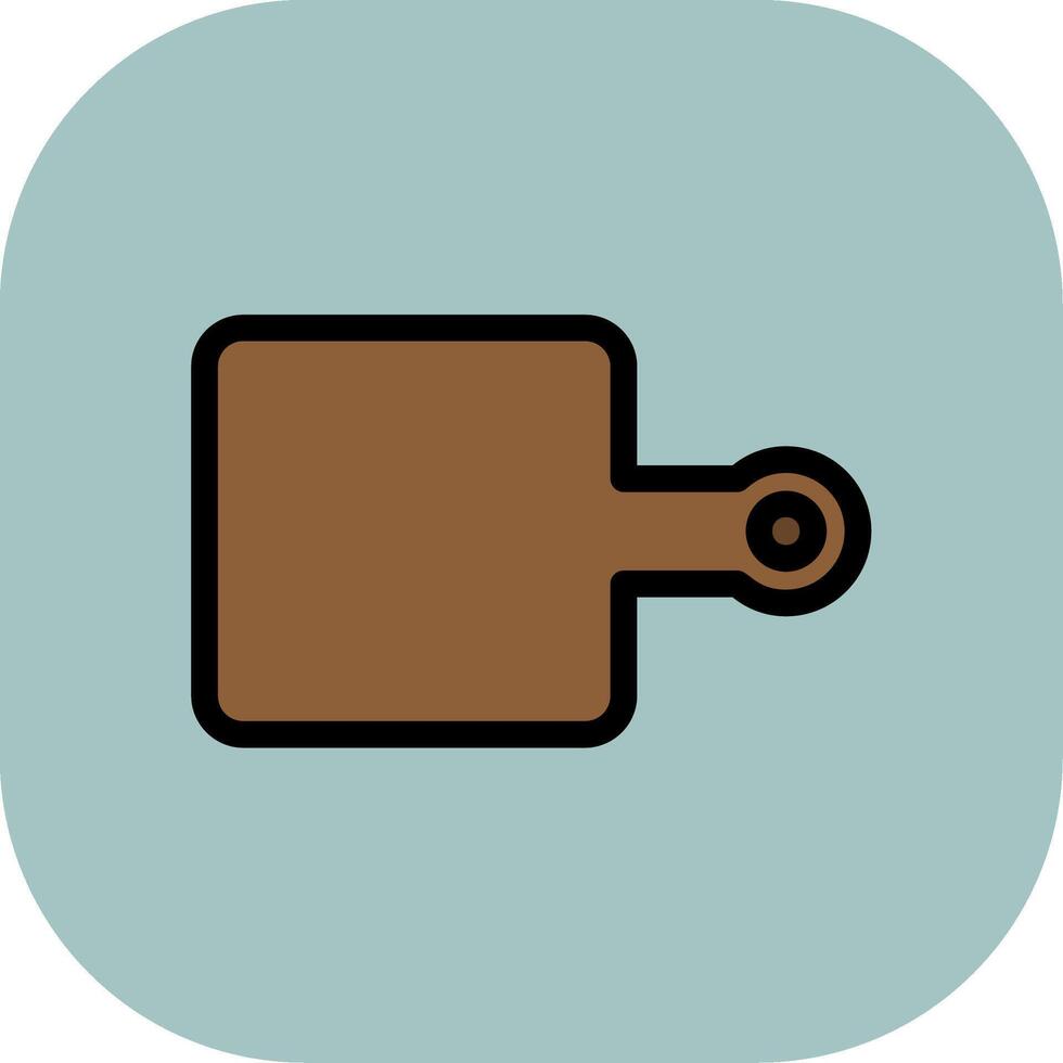 Chopping Board Colorful Icon Icon vector