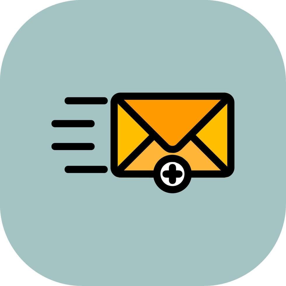 New Message Colorful Icon Icon vector