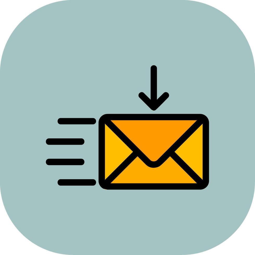 Recieve Colorful Icon Icon vector
