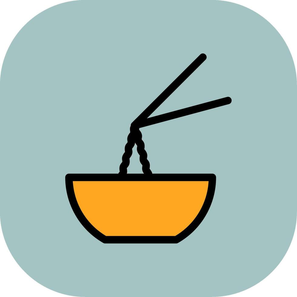 Noodles Colorful Icon vector