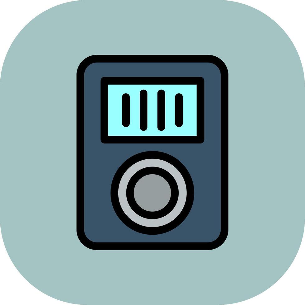 Music Player Colorful Icon Icon vector
