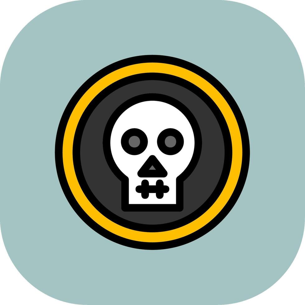 Danger Sign Colorful Icon Icon vector
