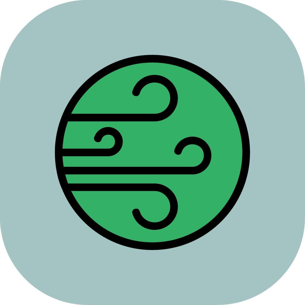 Wind Colorful Icon Icon vector