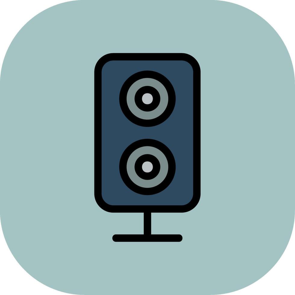 Speaker Colorful Icon Icon vector
