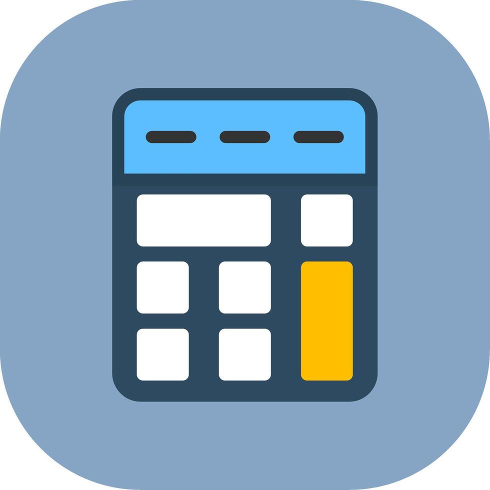 Calculator Colorful Icon Icon vector