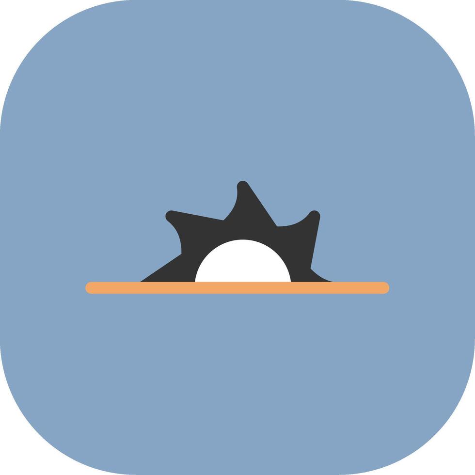 Saw Blade Colorful Icon Icon vector