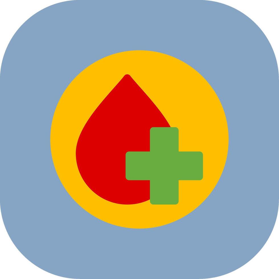 Blood Donation Colorful Icon Icon vector