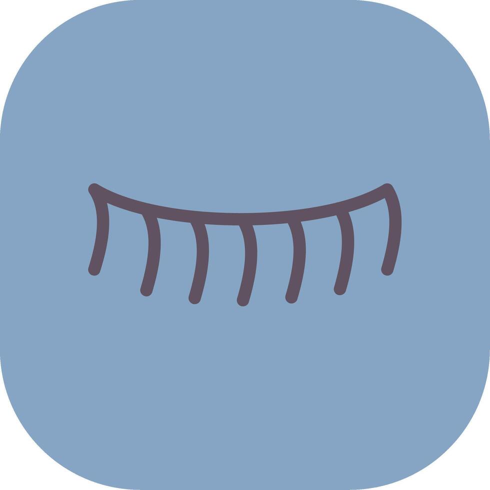 Eyelash Colorful Icon Icon vector