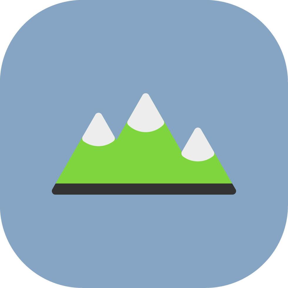 Mountains Colorful Icon Icon vector