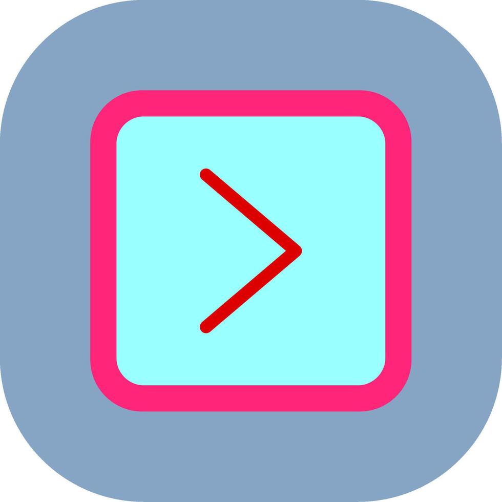 Right Colorful Icon Icon vector