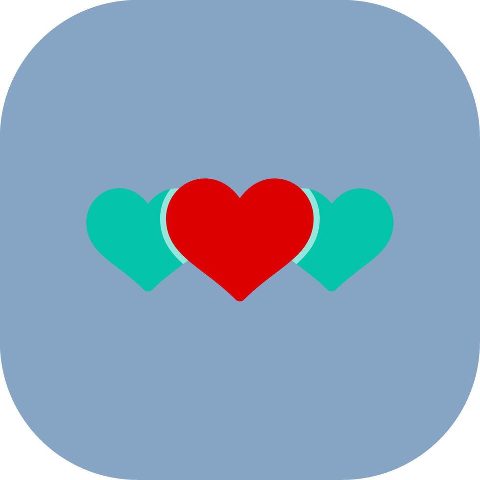Heart Colorful Icon Icon vector