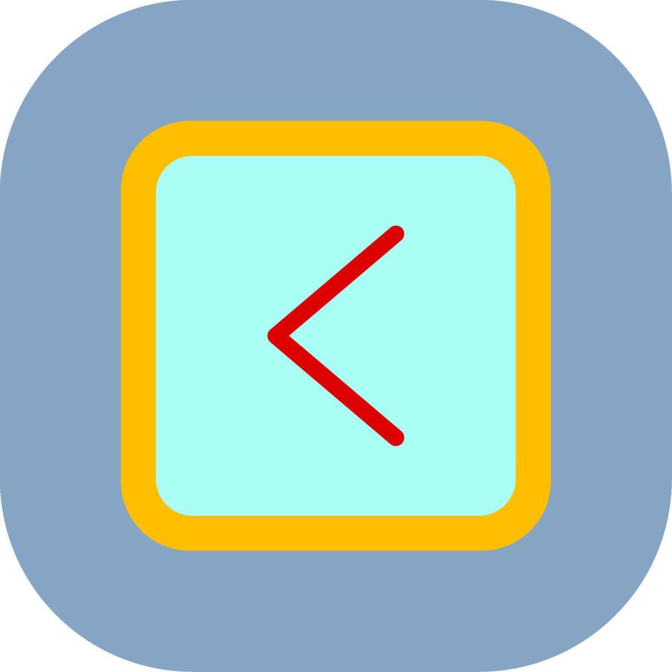 Left Colorful Icon Icon vector